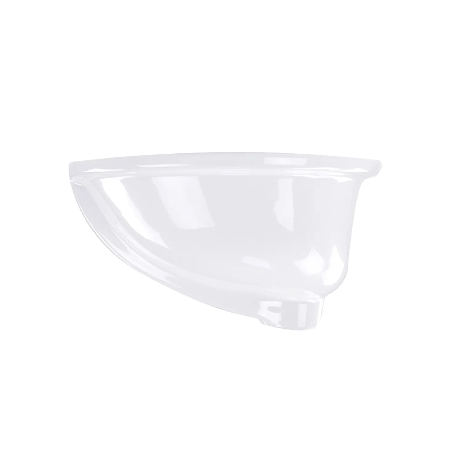 Hot 17 x 14 Glazed Bottom Undermount Oval Ceramic Sink in White Undermount