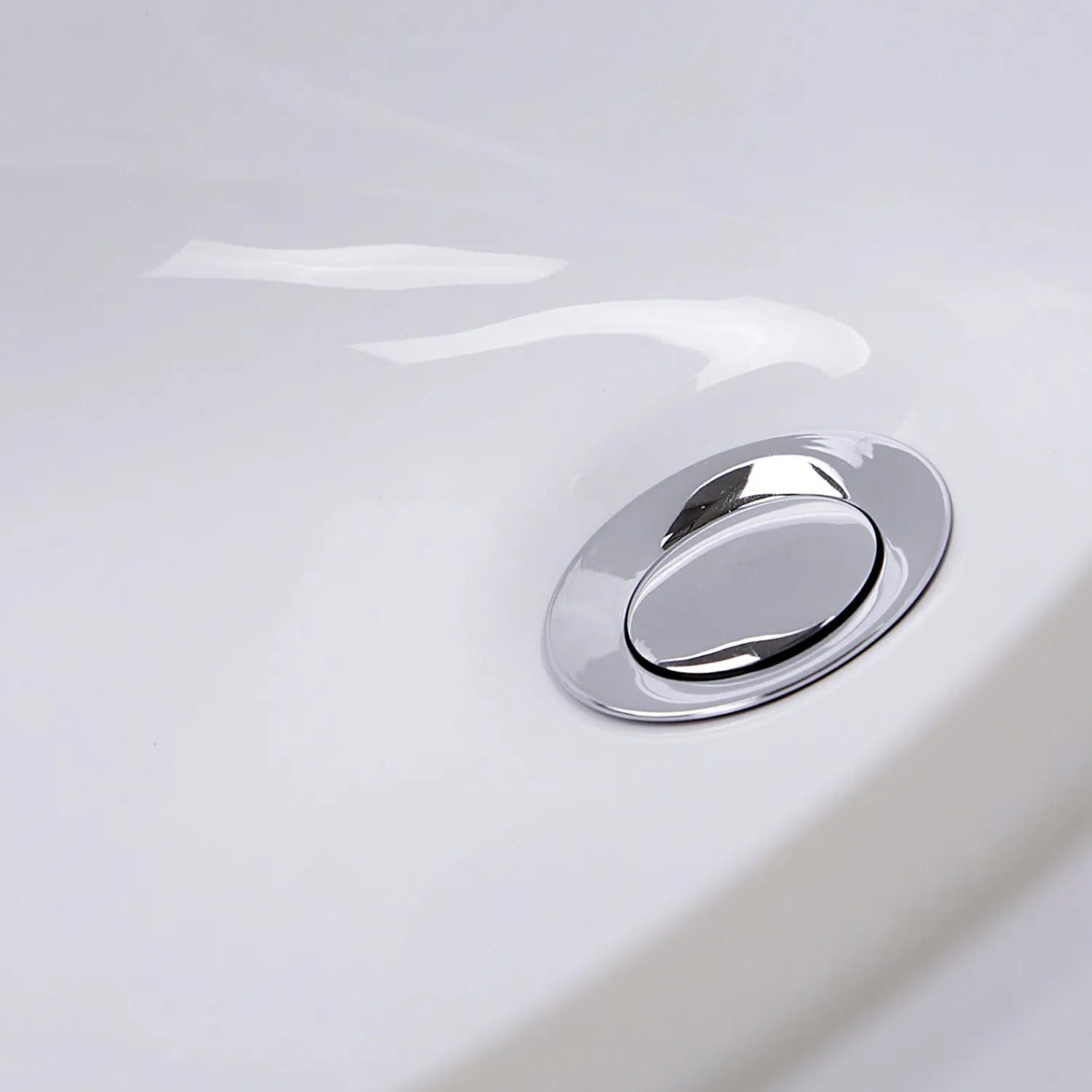 Hot 17 x 14 Glazed Bottom Undermount Oval Ceramic Sink in White Undermount