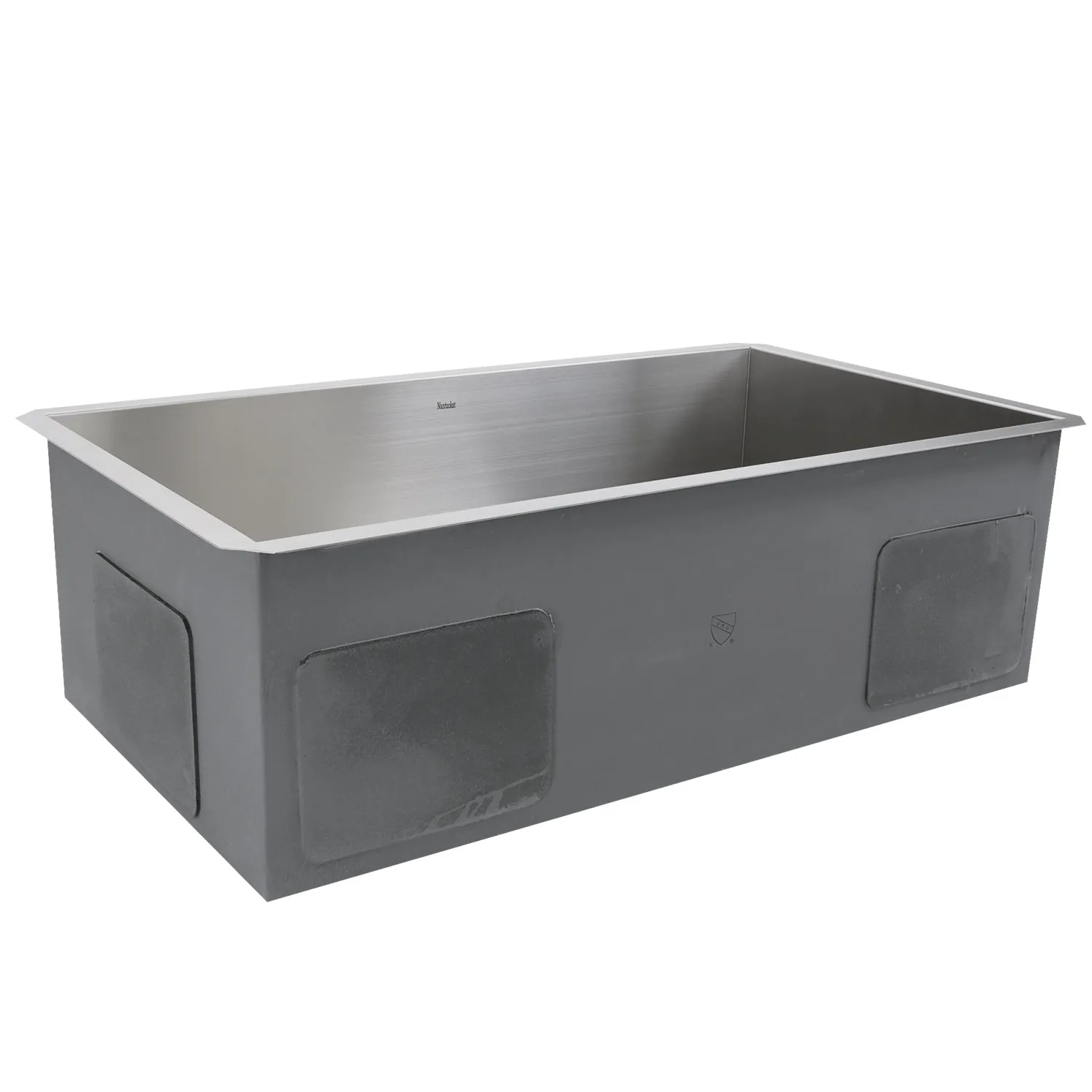 Discount ZR3218-OSD - 32" Pro Series Large Rectangle Single Bowl Undermount Small Radius Stainless Steel Kitchen Sink, Offset Drain Stainless Steel Sinks|Single Bowl Sinks