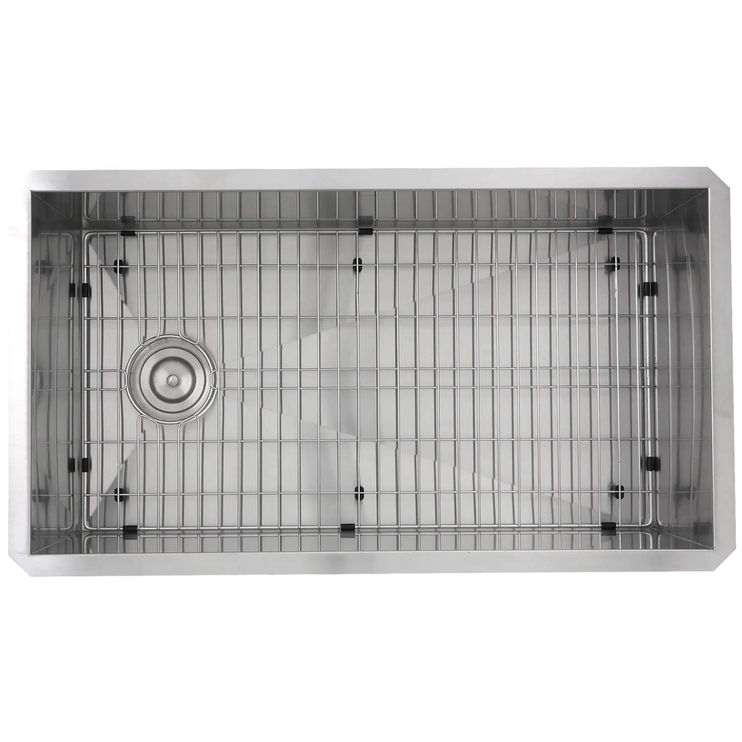 Discount ZR3218-OSD - 32" Pro Series Large Rectangle Single Bowl Undermount Small Radius Stainless Steel Kitchen Sink, Offset Drain Stainless Steel Sinks|Single Bowl Sinks