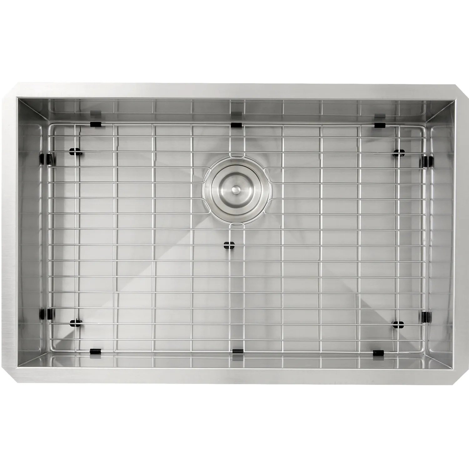 Sale ZR2818-8-16 - 28" Pro Series Rectangle Single Bowl Undermount Zero Radius Stainless Steel Kitchen Sink, 8" Deep Stainless Steel Sinks|Single Bowl Sinks