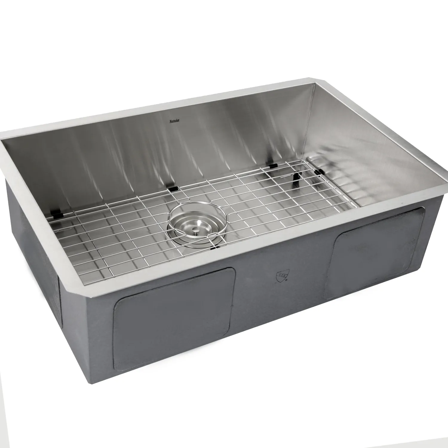 Sale ZR2818-8-16 - 28" Pro Series Rectangle Single Bowl Undermount Zero Radius Stainless Steel Kitchen Sink, 8" Deep Stainless Steel Sinks|Single Bowl Sinks