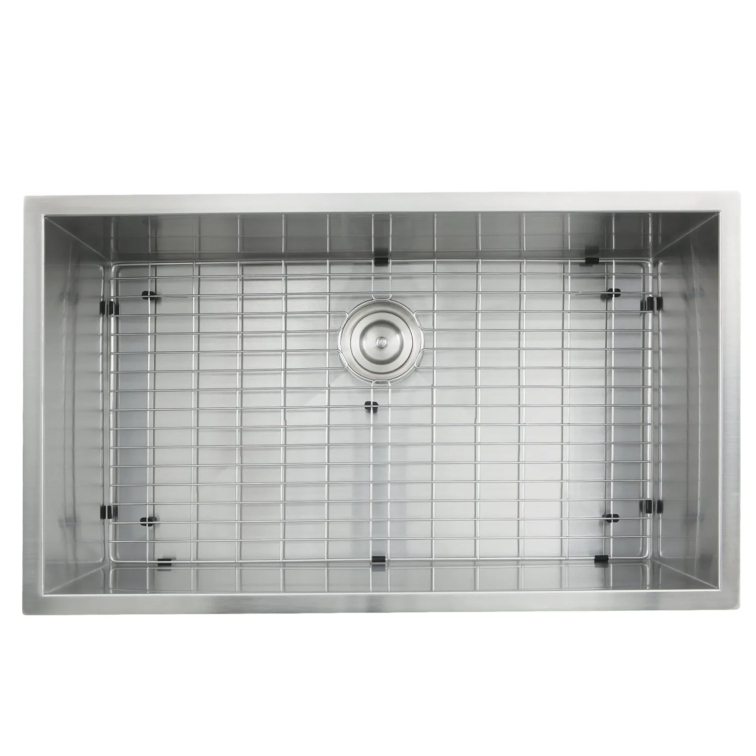 Outlet ZR3219-16 - 32" Pro Series Large Rectangle Single Bowl Undermount Zero Radius Stainless Steel Kitchen Sink Stainless Steel Sinks|Single Bowl Sinks