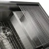 New ZR-PS-3220-16 - 32" Pro Series Workstation Undermount Stainless Steel Kitchen Sink, with Included Rolling Mat, Grid, Colander, and Drain. Workstation Sinks|Stainless Steel Sinks