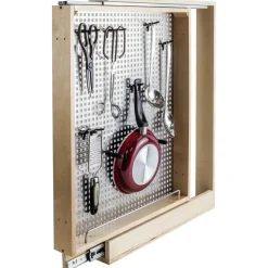 Best Peg Board Filler Pullout Cabinet Construction + Upgrades