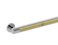 Hot 16" Polished Chrome Grab Bar with Glass Grab Bars