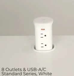Online Pop-Up Hidden Outlet Tower | 8 Outlets & USB Power Strips