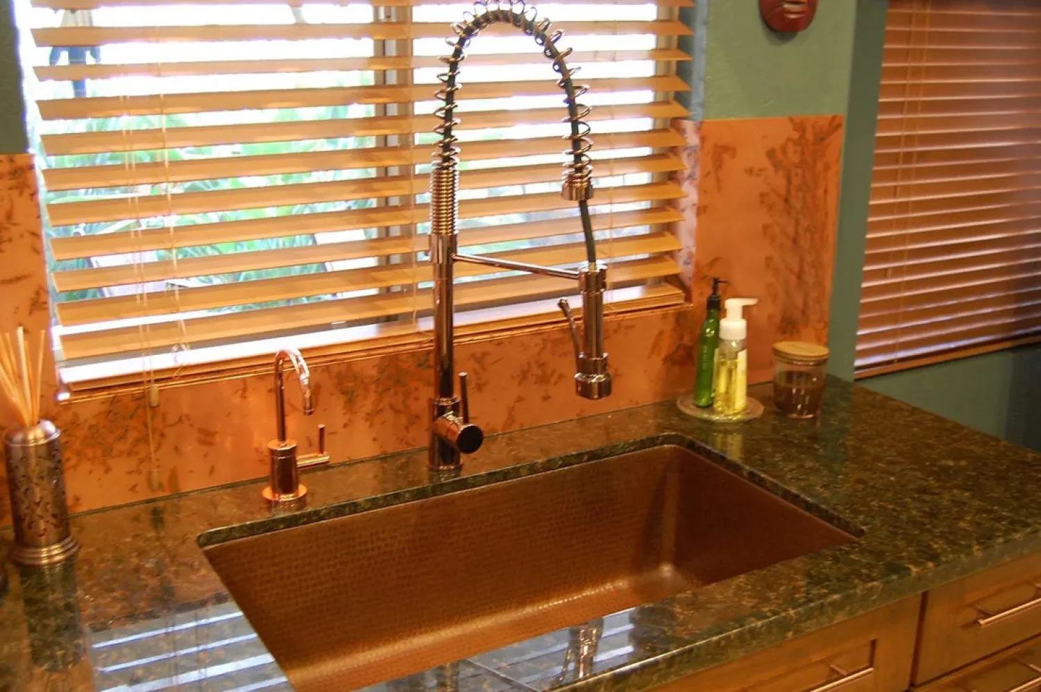 Discount 33" Antique Hammered Copper Kitchen Single Basin Sink Single Bowl Sinks|Undermount Sinks