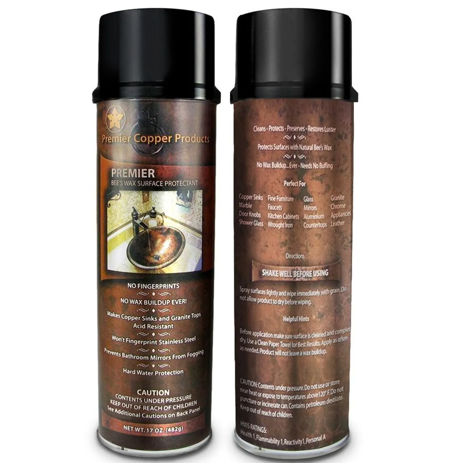 New Copper Sink Wax Protectant Maintenance & Installation