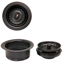 Clearance Drain Combination Package for Double Bowl Kitchen Sinks - Oil Rubbed Bronze Sink Drains, Disposer Flanges & Air Gaps|Garbage Disposals & Parts