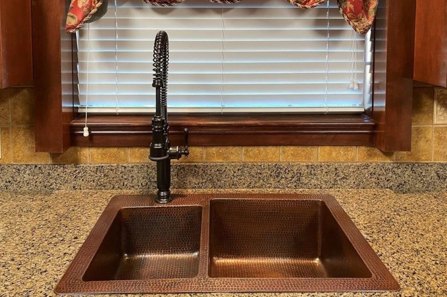 Hot 33" Hammered Copper Kitchen 40/60 Double Basin Sink Double Bowl Sinks|Undermount Sinks