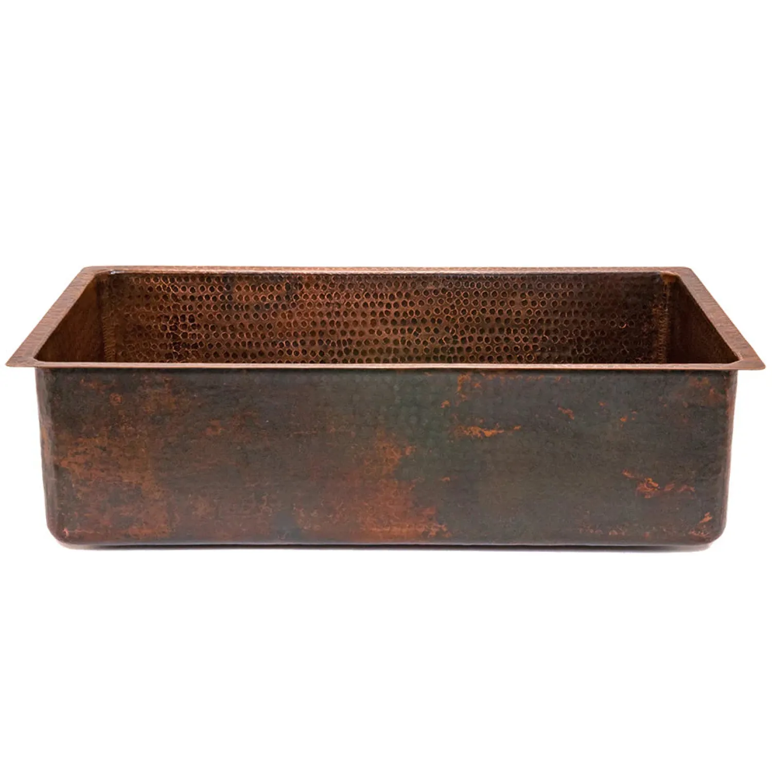 Online 33" Hammered Copper Kitchen Single Basin Sink Single Bowl Sinks|Undermount Sinks