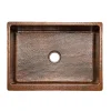 Clearance 25" Hammered Copper Kitchen Apron Single Basin Sink Single Bowl Sinks|Apron Front / Farmhouse Sinks