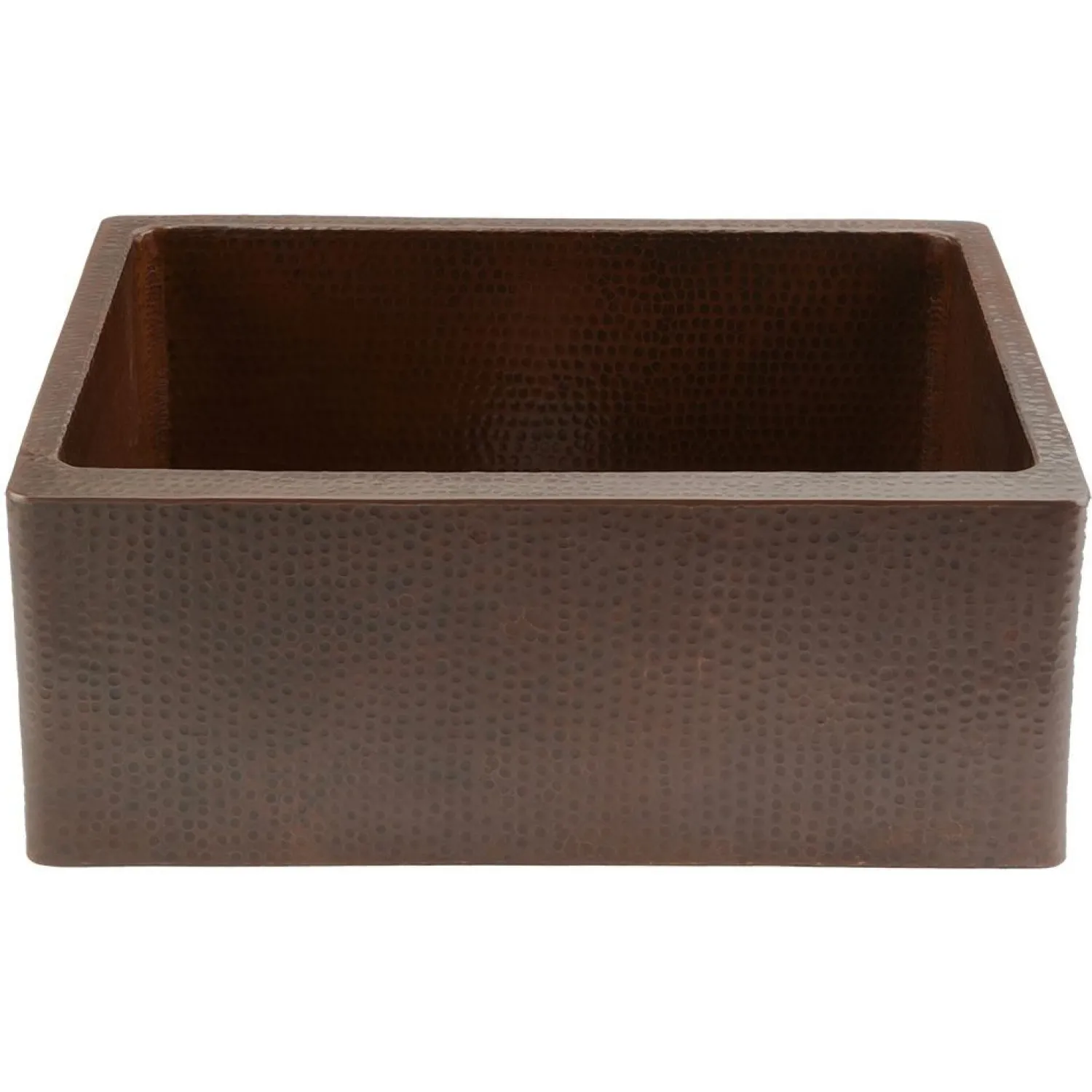 Clearance 25" Hammered Copper Kitchen Apron Single Basin Sink Single Bowl Sinks|Apron Front / Farmhouse Sinks