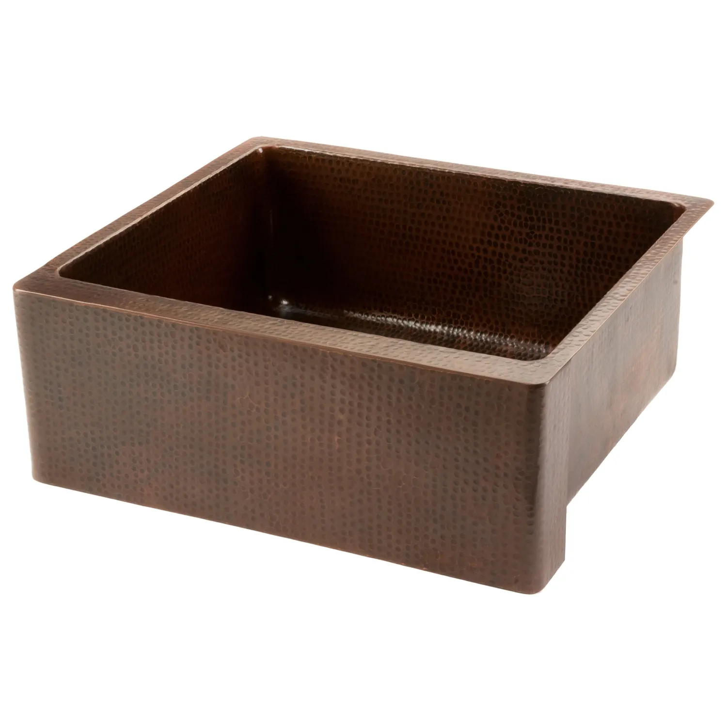 Clearance 25" Hammered Copper Kitchen Apron Single Basin Sink Single Bowl Sinks|Apron Front / Farmhouse Sinks