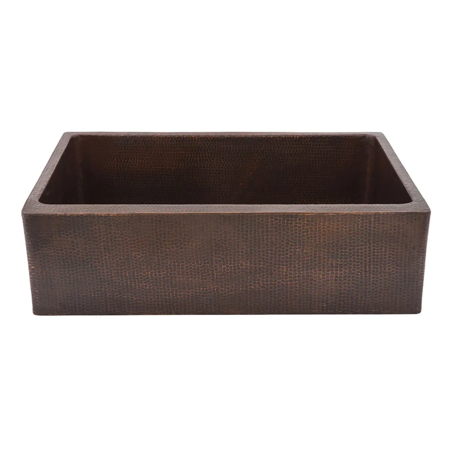 Online 33" Hammered Copper Kitchen Apron Single Basin Sink Single Bowl Sinks|Apron Front / Farmhouse Sinks