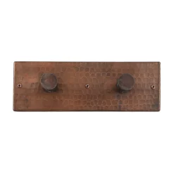 Clearance Hand Hammered Copper Double Robe/Towel Hook Robe Hooks