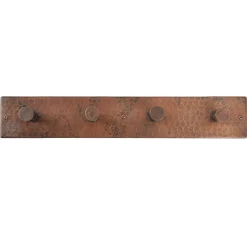 Clearance Hand Hammered Copper Quadruple Robe/Towel Hook Robe Hooks