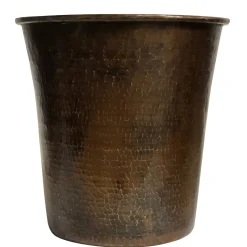 Hot Hand Hammered Copper Waste Bin / Trash Can Waste Baskets