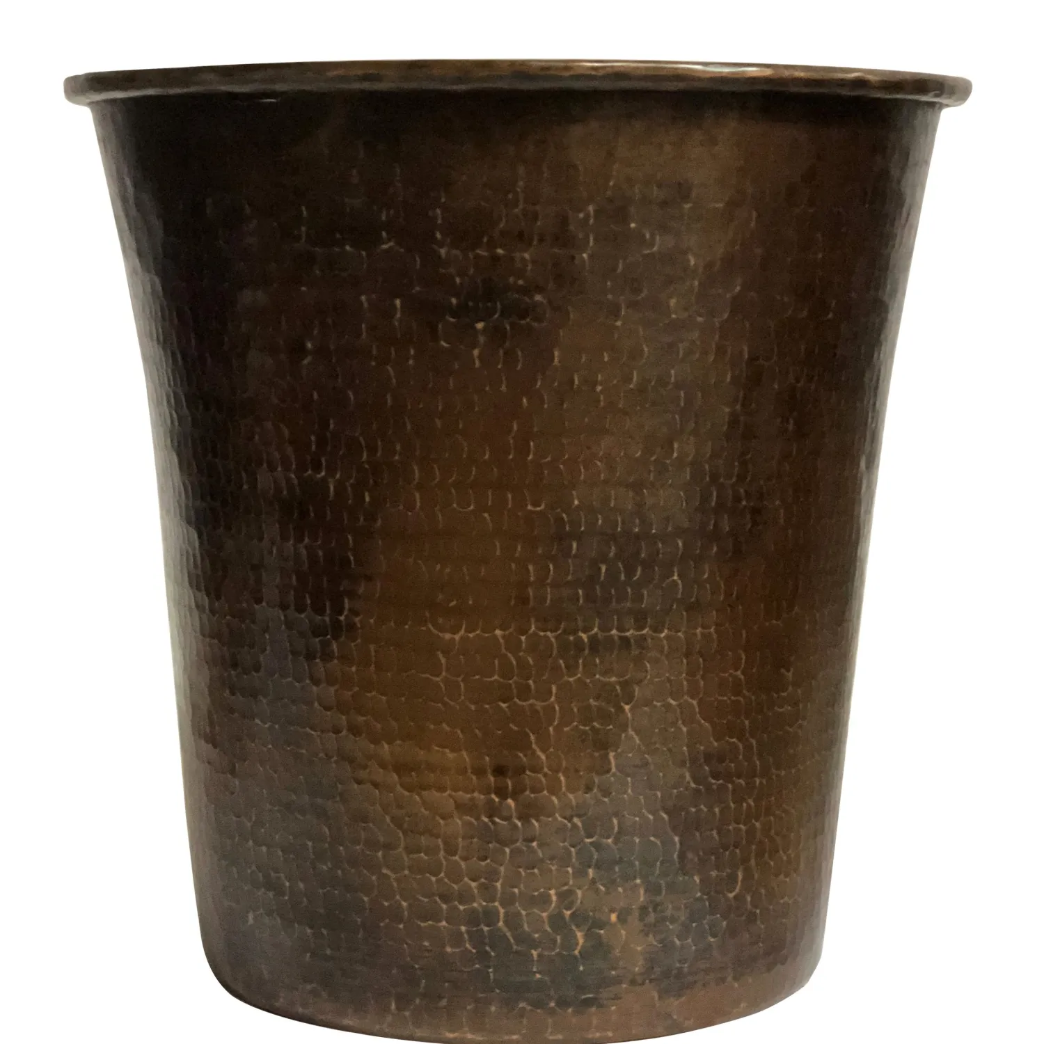 Hot Hand Hammered Copper Waste Bin / Trash Can Waste Baskets