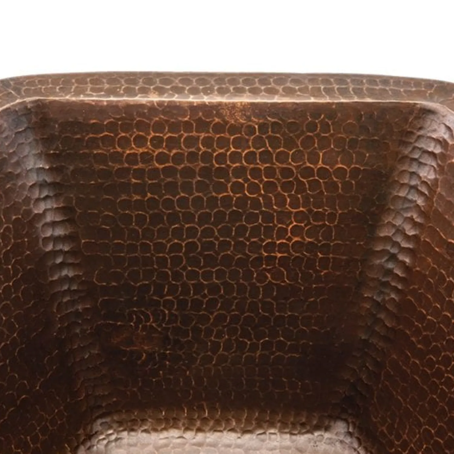 Hot Hexagon Under Counter Hammered Copper Sink Undermount