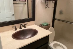Outlet Master Bath Oval Under Counter Hammered Copper Bathroom Sink Undermount