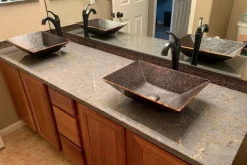 New Modern Rectangle Hand Forged Old World Copper Vessel Sink Above Counter / Vessel Sinks