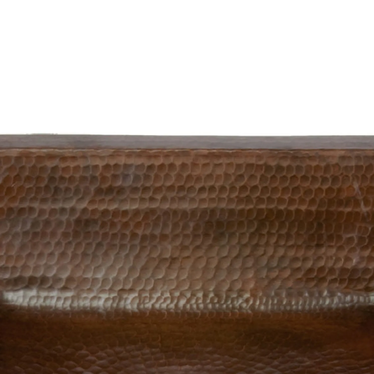 Online Rectangle Under Counter Hammered Copper Bathroom Sink Undermount