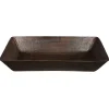 Clearance 20" Rectangle Vessel Hammered Copper Sink Above Counter / Vessel Sinks