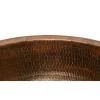 Discount Round Under Counter Hammered Copper Sink Undermount
