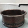 Sale 15" Round Vessel Tub Hammered Copper Sink Above Counter / Vessel Sinks