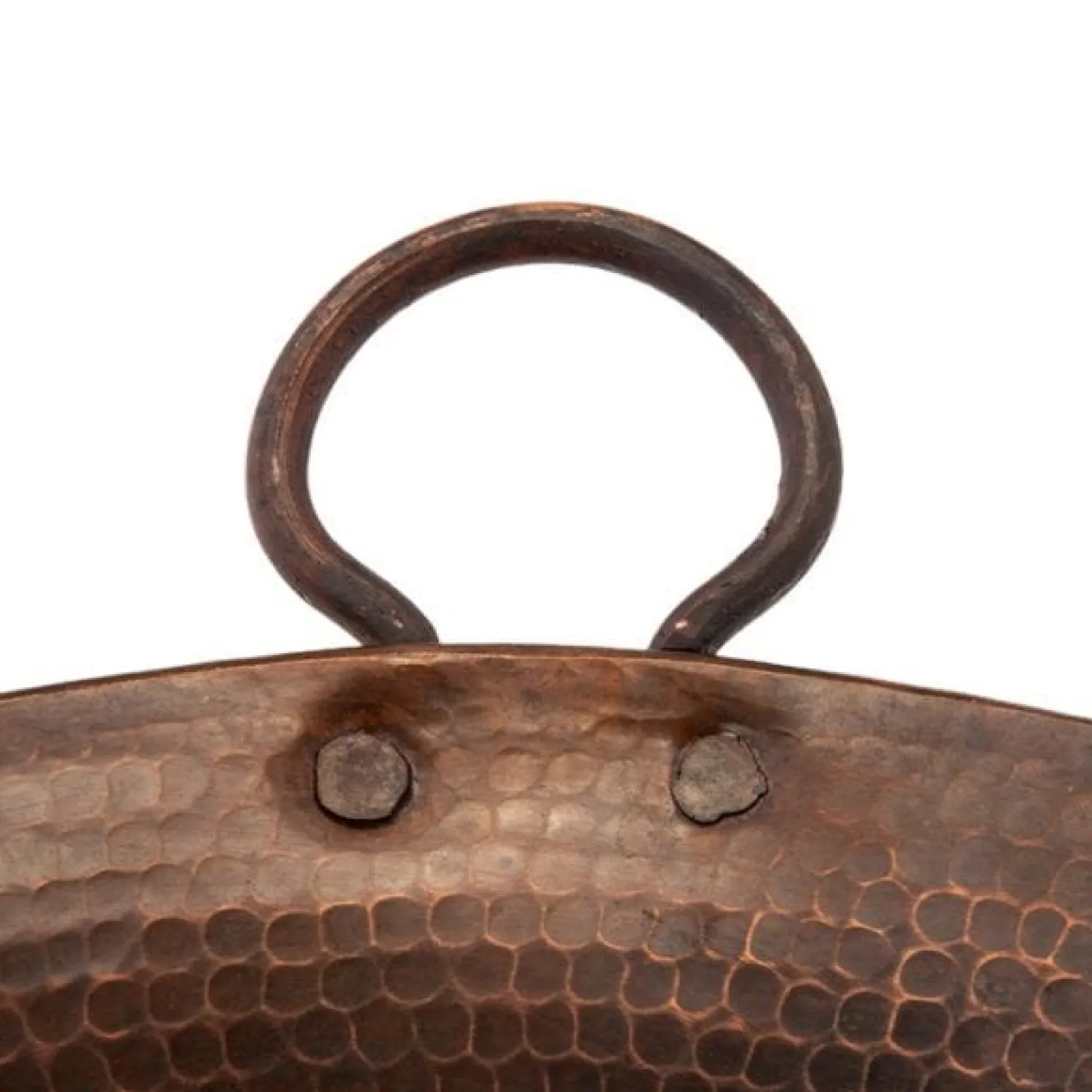 Online 16" Round Miners Pan Vessel Hammered Copper Sink Above Counter / Vessel Sinks