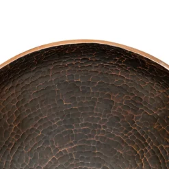 New Round Hand Forged Old World Copper Vessel Sink Above Counter / Vessel Sinks