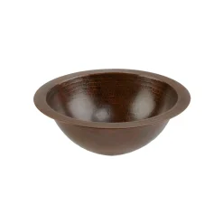 Sale 12" Small Round Under Counter Hammered Copper Sink Undermount
