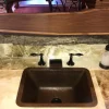 Sale 17" x 12" Rectangle Copper Bar Sink with 2" Drain Bar / Prep Sinks