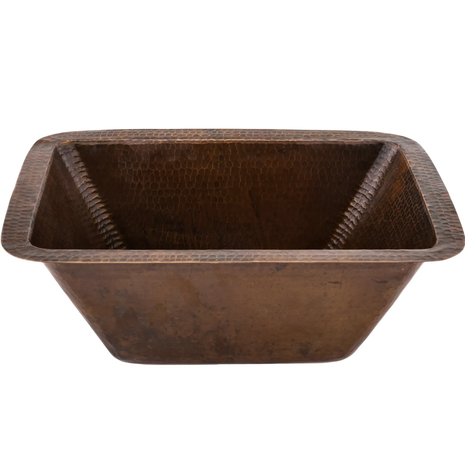 Sale 17" x 12" Rectangle Copper Bar Sink with 2" Drain Bar / Prep Sinks