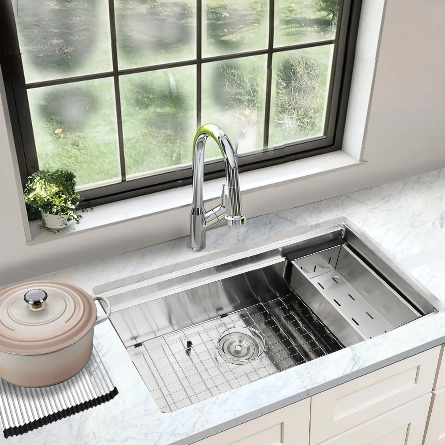 Online 36" Pro Series Workstation Kitchen Sink Accessories Workstation Sinks|Stainless Steel Sinks