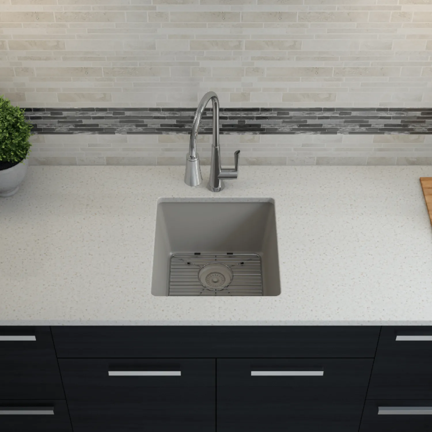 Sale Rectangle Quartz Composite Bar/Prep Sink Single Bowl Sinks|Composite & Quartz Sinks