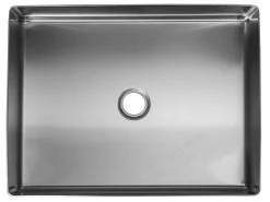 Best Rectangular 19" x 14 1/2" Stainless Steel Bathroom Vessel Sink with Drain in Silver Stainless Steel Sinks|Above Counter / Vessel Sinks