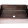 Rectangular 20" x 16" Stainless Steel Undermount Bathroom Sink with Drain in Bronze Undermount|Stainless Steel Sinks