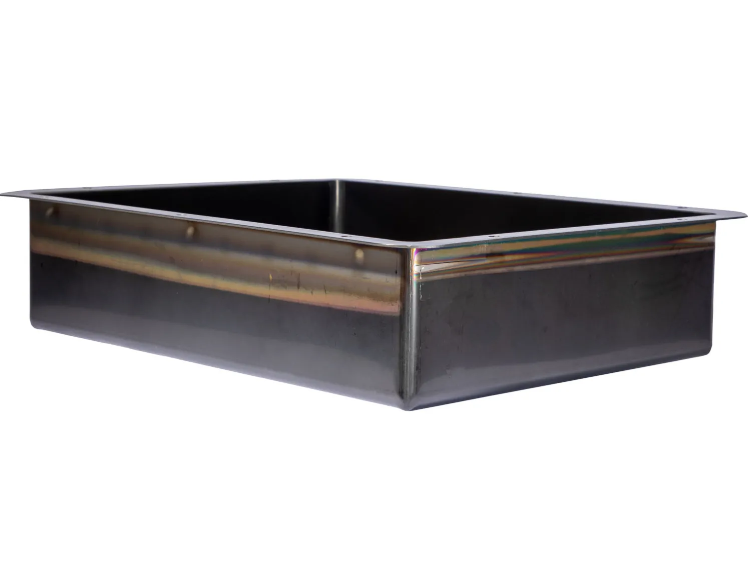 Outlet Rectangular 20" x 16" Stainless Steel Undermount Bathroom Sink with Drain in Black Undermount|Stainless Steel Sinks