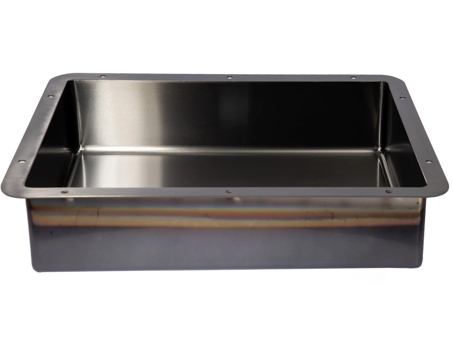 Outlet Rectangular 20" x 16" Stainless Steel Undermount Bathroom Sink with Drain in Black Undermount|Stainless Steel Sinks
