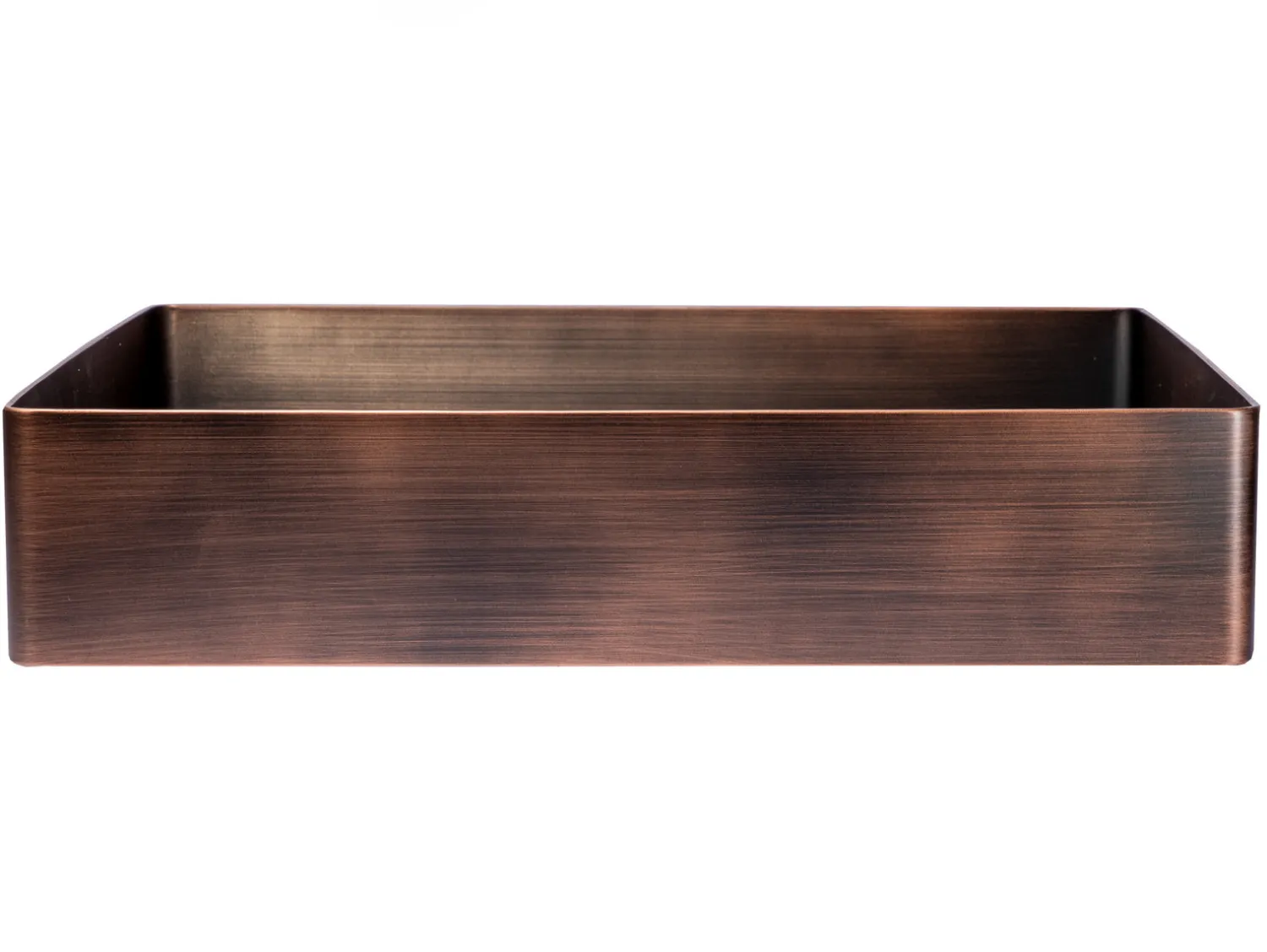 Clearance Rectangular 19 x 14 1/2" Stainless Steel Bathroom Vessel Sink with Drain in Bronze Stainless Steel Sinks|Above Counter / Vessel Sinks