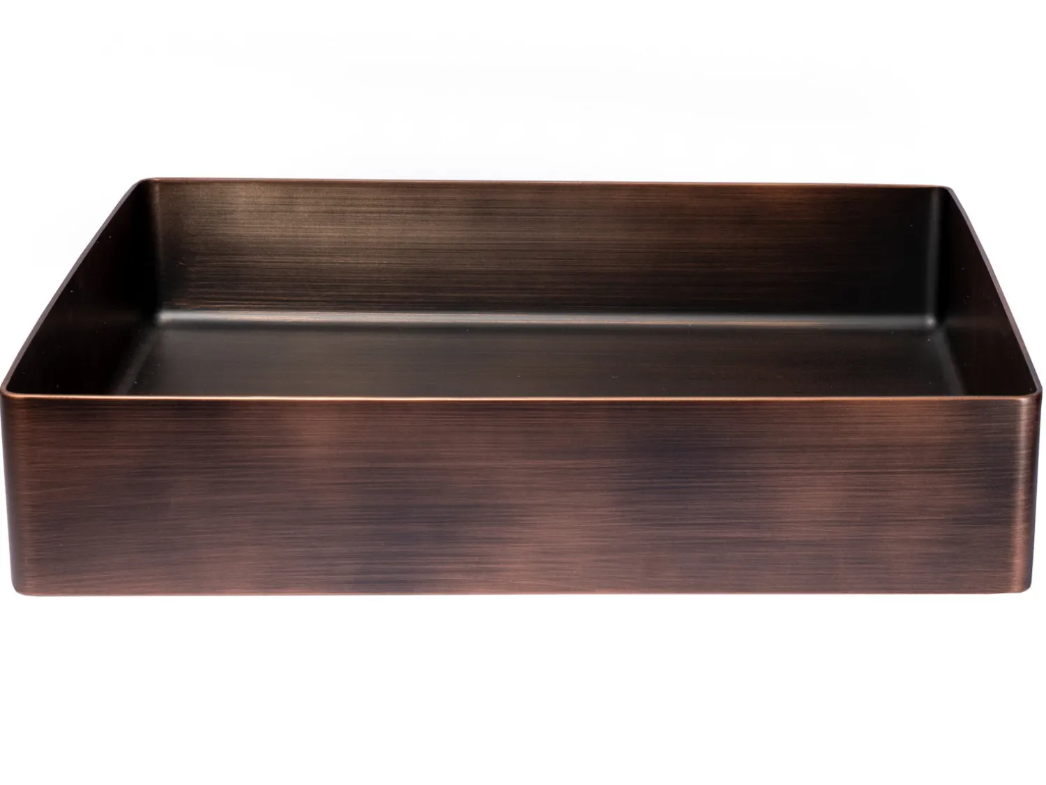 Clearance Rectangular 19 x 14 1/2" Stainless Steel Bathroom Vessel Sink with Drain in Bronze Stainless Steel Sinks|Above Counter / Vessel Sinks