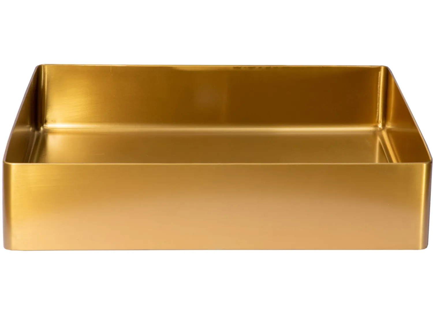 Discount Rectangular 19" x 14 1/2" Stainless Steel Bathroom Vessel Sink with Drain in Gold Stainless Steel Sinks|Above Counter / Vessel Sinks