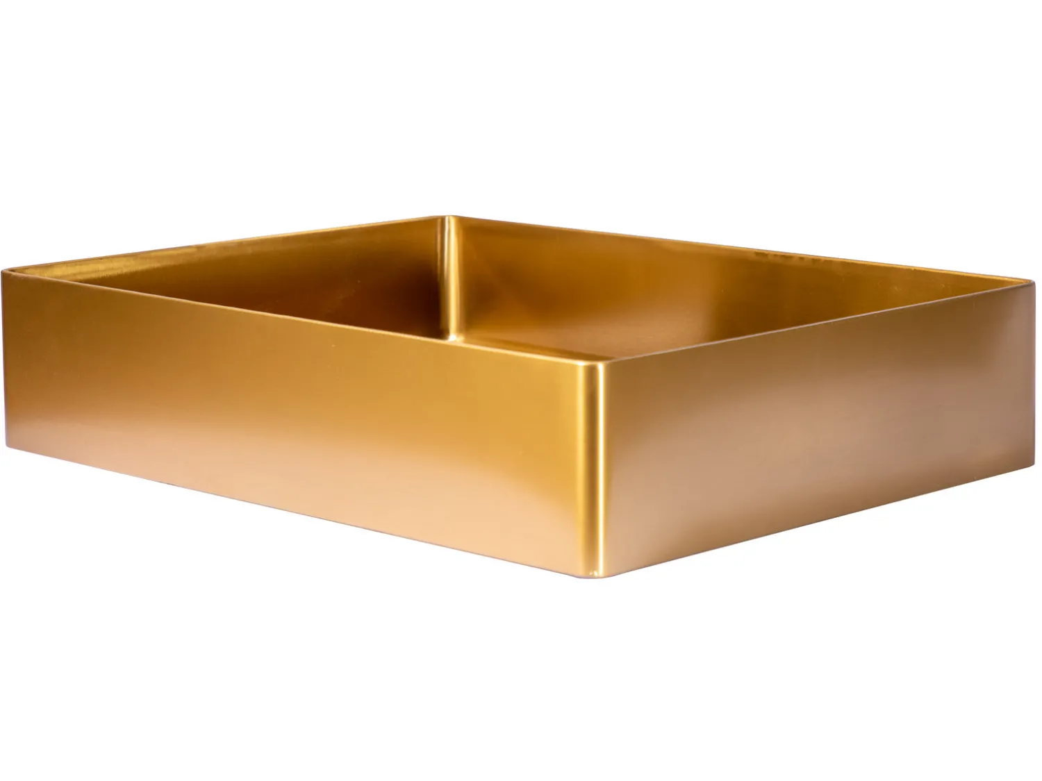 Discount Rectangular 19" x 14 1/2" Stainless Steel Bathroom Vessel Sink with Drain in Gold Stainless Steel Sinks|Above Counter / Vessel Sinks