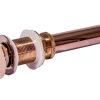 Online Rectangular 18 3/4" x 15 3/4" Thick Rim Stainless Steel Bathroom Vessel Sink with Drain in Rose Gold Stainless Steel Sinks|Above Counter / Vessel Sinks