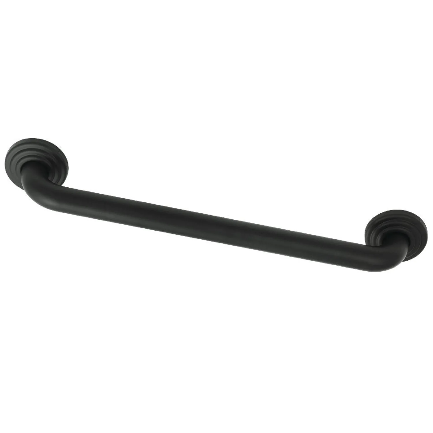 Sale Restoration 18" Brass Decorative Grab Bar in Matte Black Grab Bars