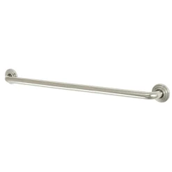 New Restoration 32" Brass Decorative Grab Bar in Polished Nickel Grab Bars