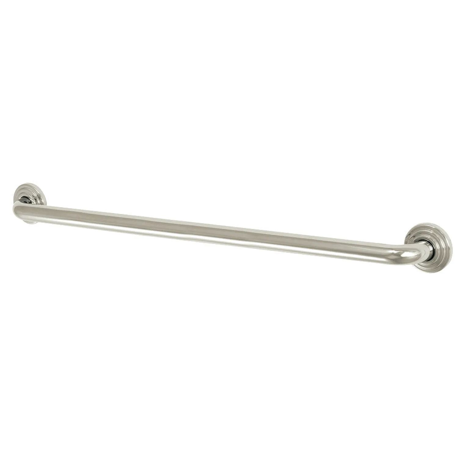 New Restoration 32" Brass Decorative Grab Bar in Polished Nickel Grab Bars